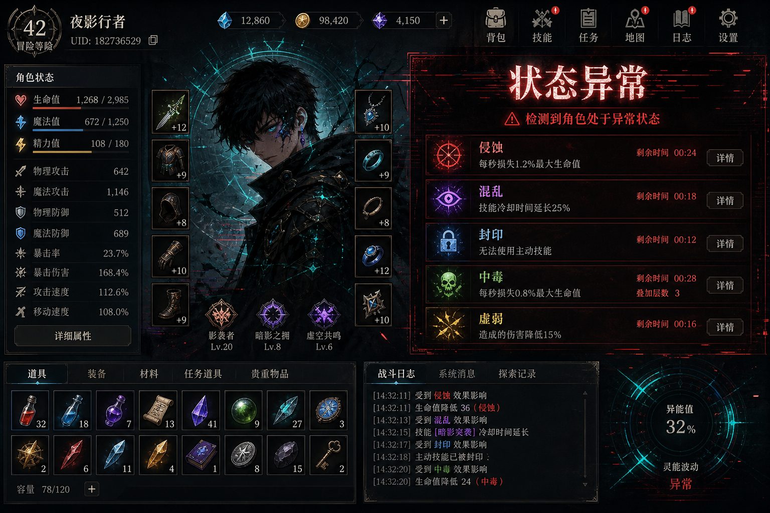 状态异常 日志事件 专题图 7